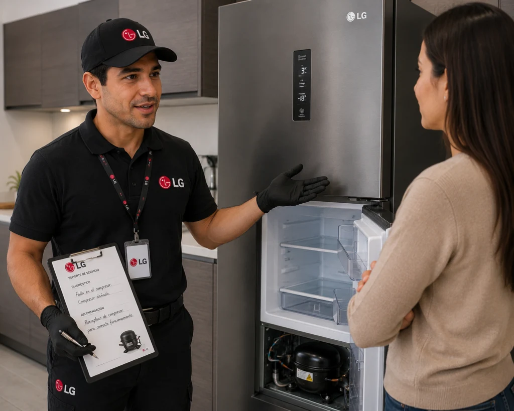 Técnico certificado LG llegando a domicilio en Cali